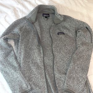 Patagonia grey zip up jacket